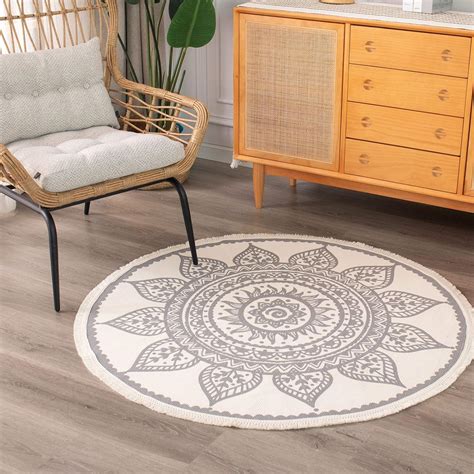 Circular bedroom rugs - Lahome Boho Round Area Rug - 5Ft Machine Washable Soft Round Bedroom Rugs Non-Slip Throw Round Rugs for Living Room, Cute Rainbow Sun Print Circle Rugs for Office Dining Room Nursery Kids Classroom. Faux Wool. Options: 14 sizes. 4.3 out of 5 stars. 482. 100+ bought in past month. $62.99 $ 62. 99.